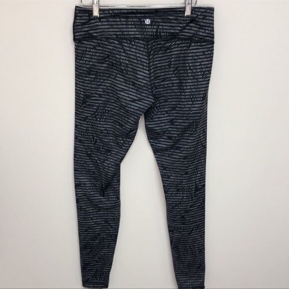 Lululemon Wunder Under Pant Full-On Luon Stripe Play Slate Black 4 - Picture 4 of 8